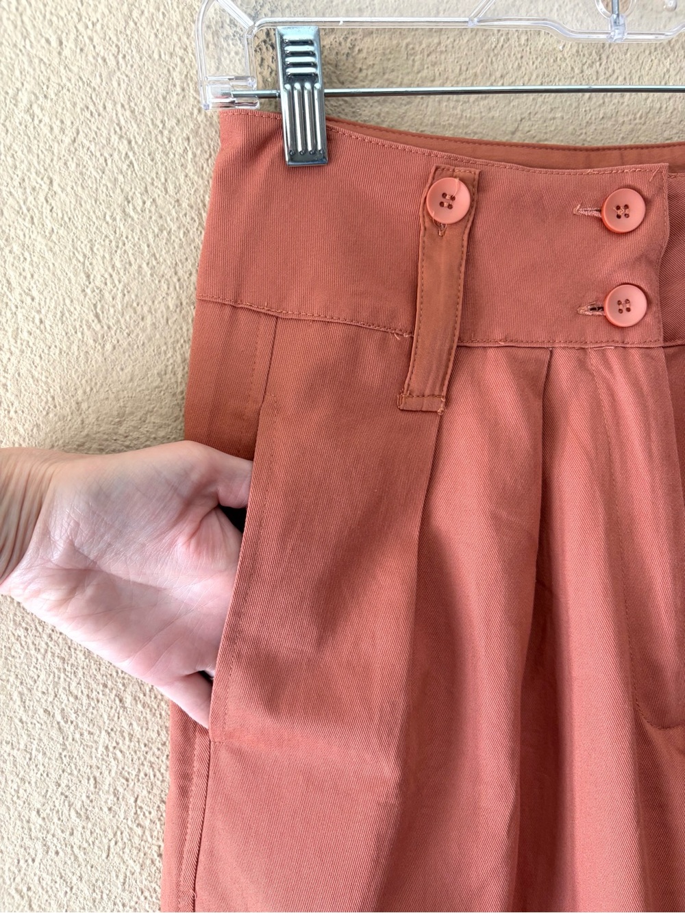 Anthropologie Tiny Ulysses Pants in Coral Small NWT - Picture 7 of 11